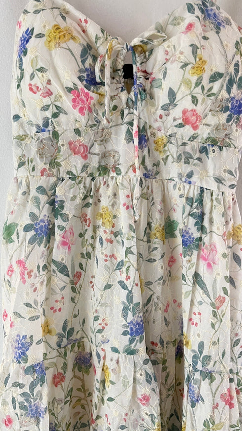 Vintage Spaghetti Strap Midi Dresd